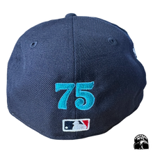 Navy Wavy Fitted
