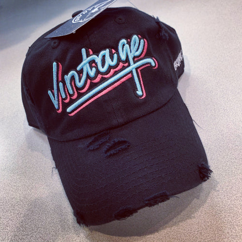 Black Vice City Vintage Dad Cap Hat