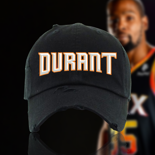 Black Durant Suns Dad Cap Hat