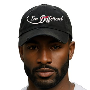 Black I'm Different Dad Cap
