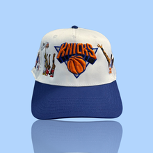 White/Blue New York Knicks Vntg Snapback Hat 90s