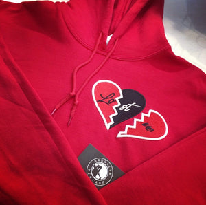 Red No Love Lost Pullover Hoodie