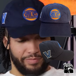 Black Knicks Jalen Brunson Villanova Dad Cap Hat