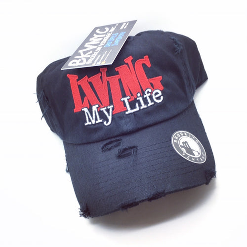 Black Living My Life Dad Cap Hat