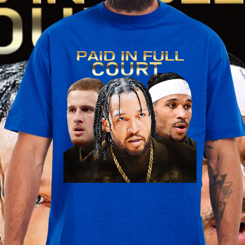 Royal Blue Knicks Paid In Full Court Tee