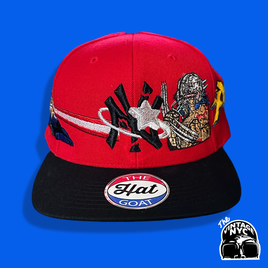 Red/Black X-M3N Snapback Hat