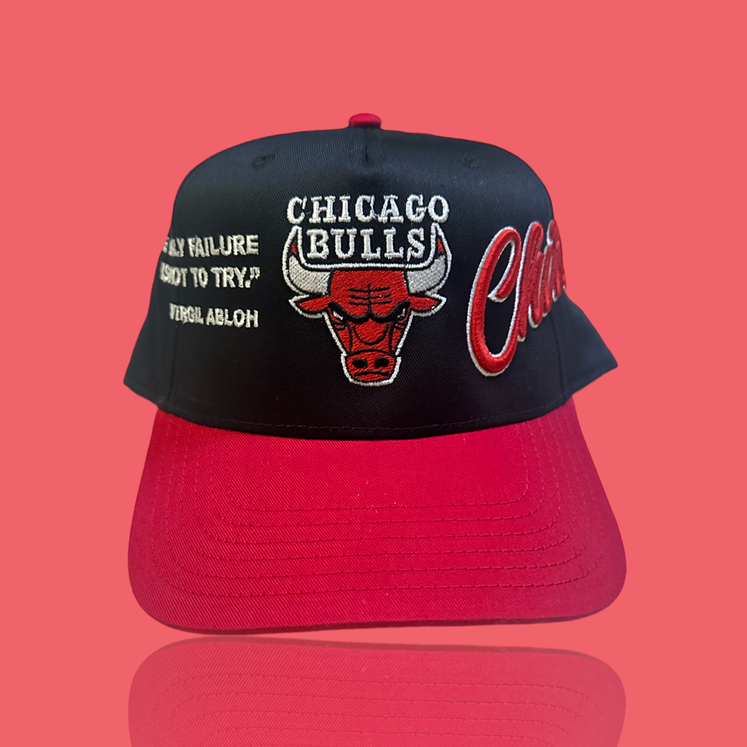 Blk/Red Bulls The Only Failure Snapback Hat