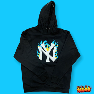 Black NY Fire Embroidered Sweater