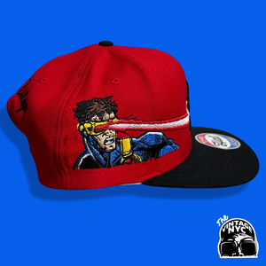 Red/Black X-M3N Snapback Hat