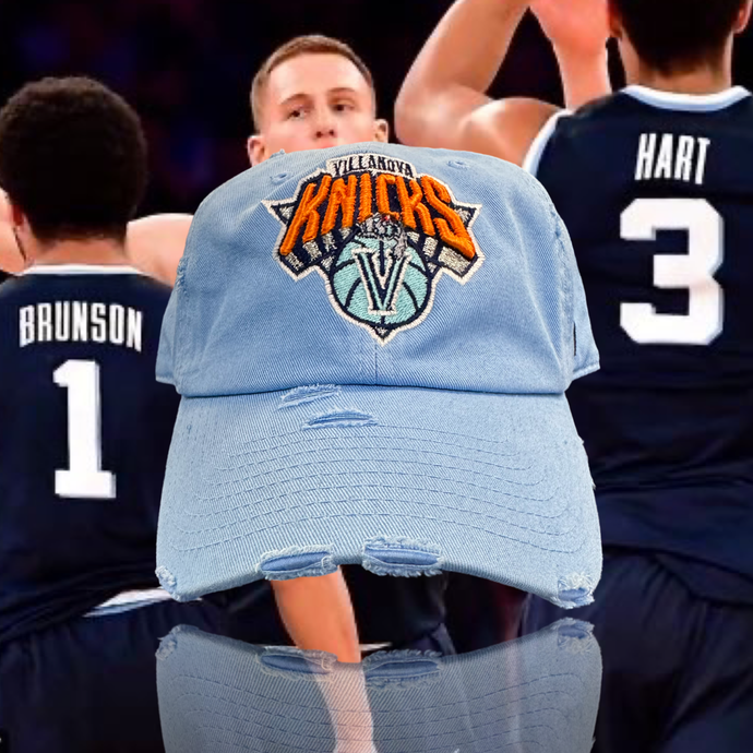 Sky Blue Villanova Knicks Brunson Hart Dad Cap Hat