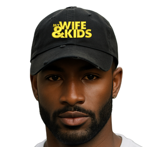 Black My Wife & Kids Dad Cap Hat