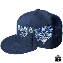 Navy Wavy Fitted