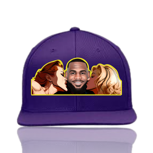 Purple LuvBron Snapback Hat