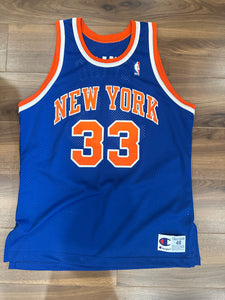 Patrick Ewing New York Knicks #33 Authentic Away Jersey Champion Men's Size 48 NWOT
