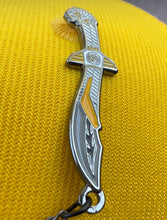 White Ranger Power Ranger Enamel Hat Pin With Sword