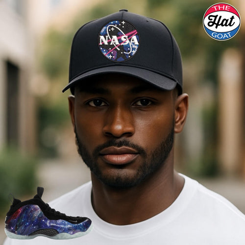 Black Nasa Snapback For Galaxy Foamposite