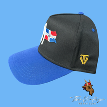 Black/Blue Yankee x Dominican Flag Snapback Hat