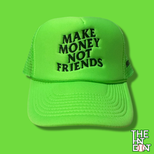 Lime Green Make Money Not Friends Unisex Trucker Hat