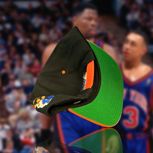 Blk/Orange NY 90s Knicks Snapback Hat