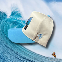 Cream/Aqua "The Wave" Snapback Hat