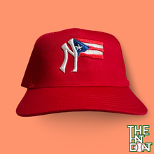 Red Yankee x Puerto Rico Flag Snapback Hat