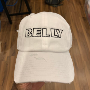 White Belly Dad Cap Hat