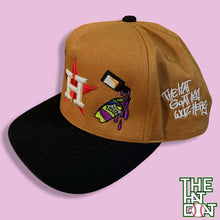 Tan/Black Astros Pimp C Snapback Hat