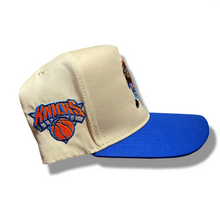 Beige/Blue Looney Knicks Snapback Hat