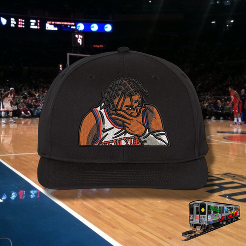 Black Knicks J. Brunson Snapback Hat