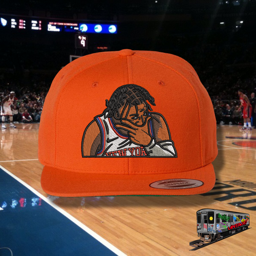 Orange Knicks J. Brunson Snapback Hat