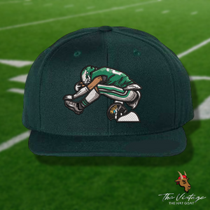 Green Reverse Hurdle Snapback Hat