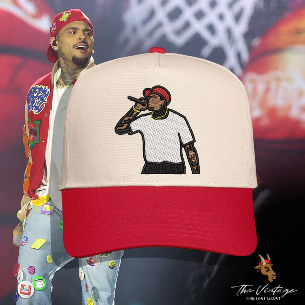 Cream/Red C. Brown Breezy Bowl Snapback Hat