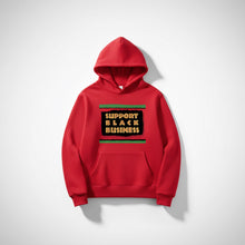 Red Support Black Business Pullover Hoodie
