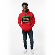 Red Support Black Business Pullover Hoodie