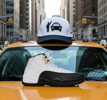White/Black Taxi A-Frame Hat For Jordan Taxi 11