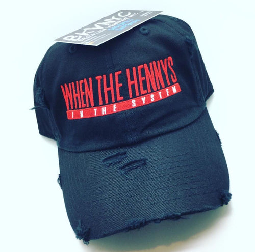 Black Henny System Dad Cap Hat