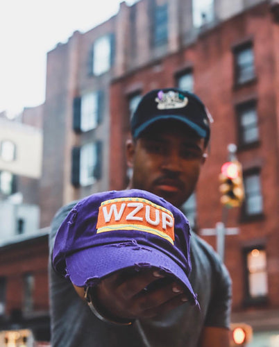 Purple WZUP Dad Cap Hat