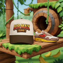 Tan/Brown A-Frame Air Max One Snapback Hat For Donkey Kong AirMax 1