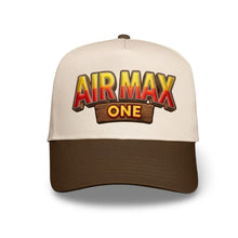 Tan/Brown A-Frame Air Max One Snapback Hat For Donkey Kong AirMax 1