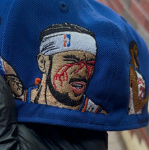 Royal Blue Knicks In 4 Custom Fitted Cap Go 1 Size Up!!!!! ONLY 75