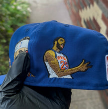 Royal Blue Knicks In 4 Custom Fitted Cap
