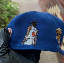 Royal Blue Knicks In 4 Custom Fitted Cap