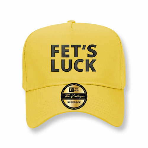 Yellow Fet's Luck SnapBack Hat