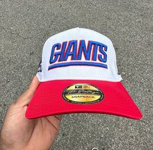 White/Red New York Giants Vintage Style Snapback Hat 2-Tone
