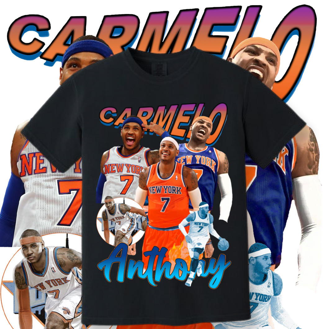 Black Carmelo Rap Tee