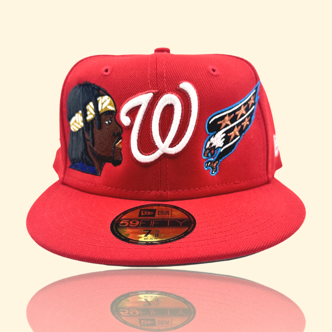 Washington Nationals x The Real DC Custom Fitted Cap In Red True To Size