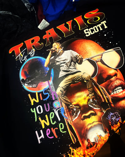 Black Travis Scott Rap Tee