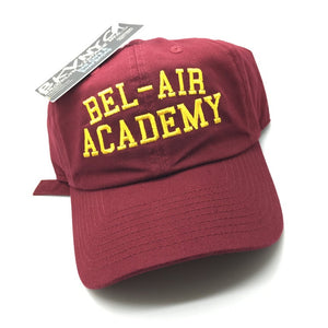 Burgundy Bel-Air Academy Will Smith Fresh Prince Dad Cap Hat 90s Era
