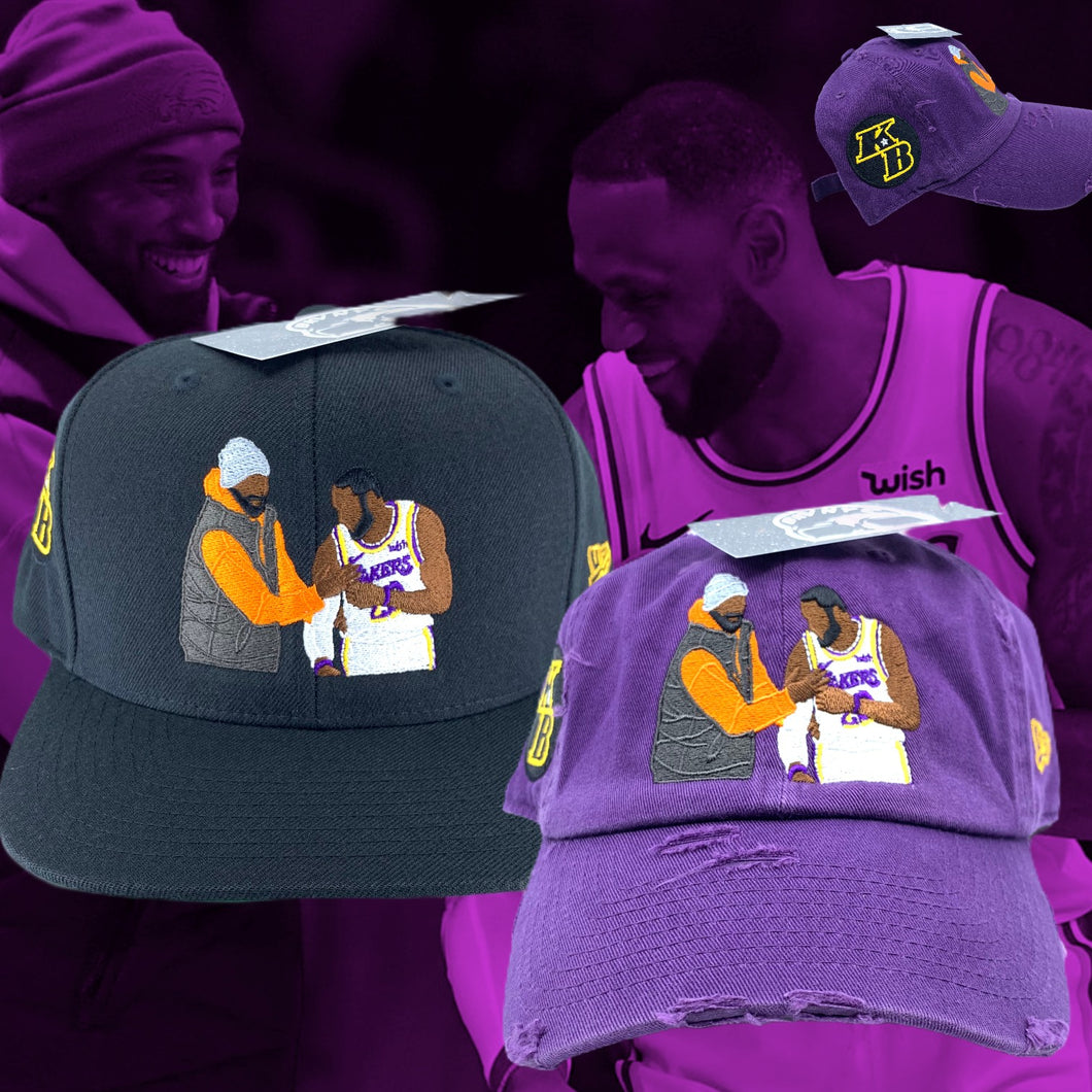 Kob & Bron Dad Cap Or Snapback Multiple Colors