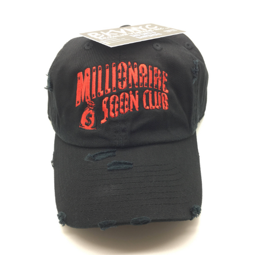 Black Distressed Millionaire Soon Dad Cap Hat